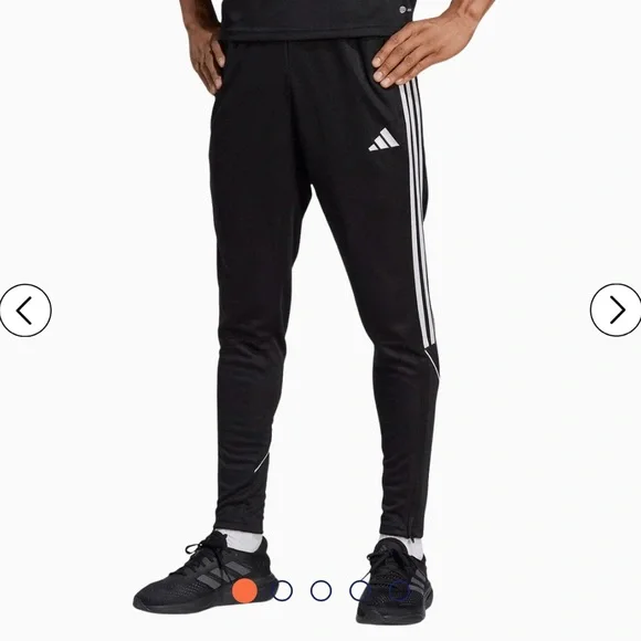 Adidas Tiro 23 League Pants | Men’s Black | Slim Fit Soccer Track Pants - Picture 2 of 11